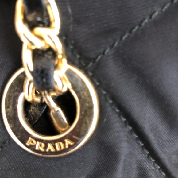 Original Prada nylon top zip chain handle satchel - Picture 4 of 9